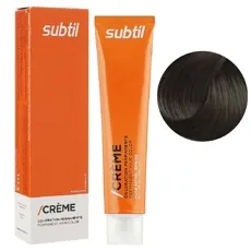 6 темний блондин натуральний Стійка крем-фарба для волосся, 60 мл CREME Permanent Hair Color Subtil