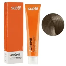 7/1 попелястий блондин Стійка крем-фарба для волосся, 60 мл CREME Permanent Hair Color Subtil