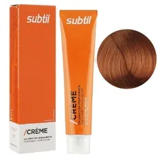 7/43 блондин мідний золотистий Стійка крем-фарба для волосся, 60 мл CREME Permanent Hair Color Subtil