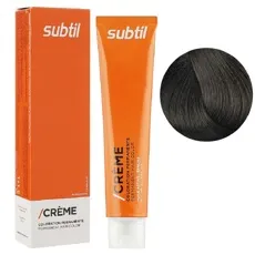 6 IC темний блондин холодний Стійка крем-фарба для волосся, 60 мл CREME Permanent Hair Color Subtil