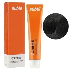 3 темно-каштановий натуральний Стійка крем-фарба для волосся, 60 мл CREME Permanent Hair Color Subtil