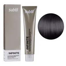 1 чорний Безаміачна стійка крем-фарба для волосся, 60 мл Permanent Hair Color INFINITE SUBTIL