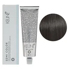 5/11 Світло-коричневий попелястий  інтенсивний  Фарба для тонування волосся без аміаку,  60 мл Demi-Permanent Color SЕМІ COLOR KEUNE