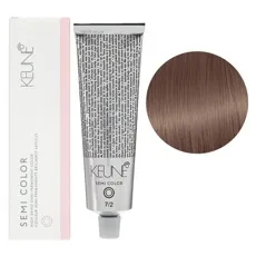 7/2  Середній блондин перламутровий Фарба для тонування волосся без аміаку,  60 мл Demi-Permanent Color SЕМІ COLOR KEUNE