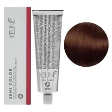 6/53 Темний блондин махагоново-золотистий Фарба для тонування волосся без аміаку,  60 мл Demi-Permanent Color SЕМІ COLOR KEUNE