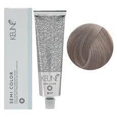 8/17 Світлий блондин попелясто-фіолетовий Фарба для тонування волосся без аміаку,  60 мл Demi-Permanent Color SЕМІ COLOR KEUNE
