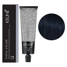 1/1 Синьо-чорний Фарба перманентна для волосся,  60 мл Permanent Color TINTA COLOR KEUNE 