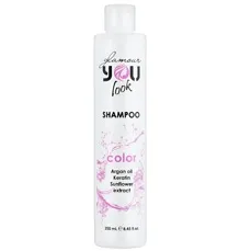 Шампунь для фарбованого та пошкодженого волосся, 250 мл COLOR SHAMPOO Glamour You look Professional