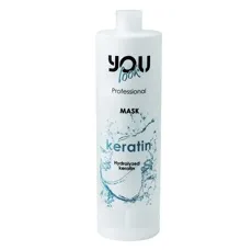 Маска для відновлення волосся з кератином, 1000 мл KERATIN MASK You look Professional