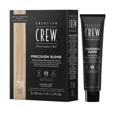 Система маскування сивини (камуфляж) Відтінок: 7-8 LIGHT, 3*40 мл Precision Blend American Crew