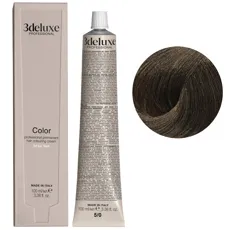 5/0 світло-коричневий натуральний Фарба перманентна для волосся, 100 мл Permanent Hair Color 3deluxe Professional