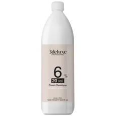 Окислювач для волосся 6% (20 Vol), 1000 мл Cream Developer 3deluxe Professional