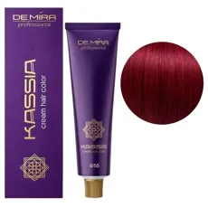 6/55 темний блондин червоний інтенсивний Крем-фарба перманентна, 90 мл Cream hair color KASSIA DEMIRA Professional