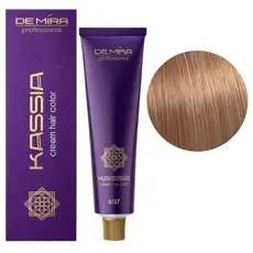 8/37 світлий блондин золотисто-коричневий Крем-фарба перманентна, 90 мл Cream hair color KASSIA DEMIRA Professional