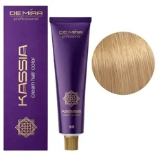 9/0 дуже світлий блондин натуральний Крем-фарба перманентна, 90 мл Cream hair color KASSIA DEMIRA Professional