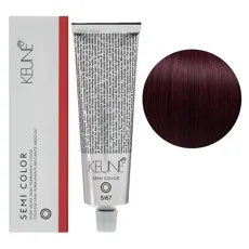 5/67 Світло-коричневий червоно-фіолетовий Фарба для тонування волосся без аміаку,  60 мл Demi-Permanent Color SЕМІ COLOR KEUNE