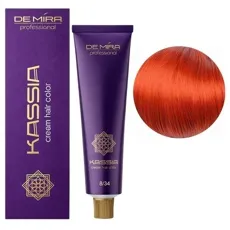 8/34 світлий блондин золотисто-мідний Крем-фарба перманентна, 90 мл Cream hair color KASSIA DEMIRA Professional