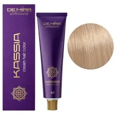 9/7 дуже світлий блондин коричневий Крем-фарба перманентна, 90 мл Cream hair color KASSIA DEMIRA Professional