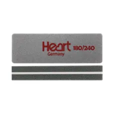 Баф-шліфувальник для нігтів 180/240 грит прямокутний MINI Heart