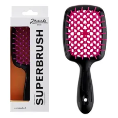 Щітка для волосся продувна ( колір: Чорний серединка фуксія ) BLACK FUCHSIA Standart SUPERBRUSH Janeke
