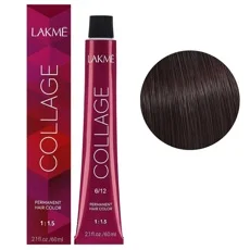 6/12 Темний блондин попелясто-фіолетовий Крем-фарба для волосся стійка, 60 мл Permanent Hair Color COLLAGE LAКME
