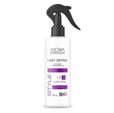 Рідкий лак для волосся ультрасильної фіксації, 180 мл Hair Spray Ultra Strong STYLE jNOWA Professional