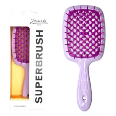 Щітка для волосся продувна ( колір: Бузковий з фіолетовою серединкою ) LILAC VIOLET Standart SUPERBRUSH Janeke