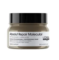 Маска концентрована змивна для молекулярного відновлення структури пошкодженого волосся, 250мл Mask Absolut Repair Molecular Serie Expert L`Oreal Professionnel