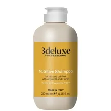 Шампунь живильний для сухого та тьмяного волосся, 250 мл Nutritive Shampoo 3deluxe Professional