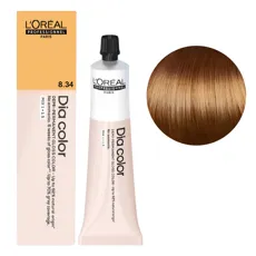 8/34 Фарба тонуюча на лужній основі без аміаку, 60мл Alkaline Demi-permanent cream color Dia Color L`Oreal Professionnel