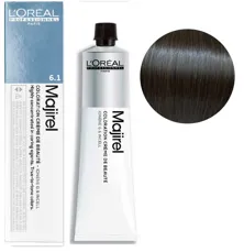 6/1 Темний блондин попелястий Фарба для волосся стійка, 60 мл  Majirel L`Oreal Professionnel (оновлений формат)
