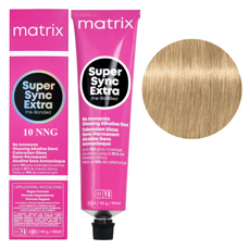 10NNG Екстрасвітлий блондин натурально-золотистий Тонер для волосся на лужній основі без аміаку, 90 мл SUPER SYNC EXTRA Pre-Bonded MATRIX