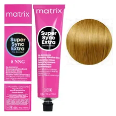 8NNG Світлий блондин натурально-золотистий інтенсивний Тонер для волосся на лужній основі без аміаку, 90 мл SUPER SYNC EXTRA Pre-Bonded MATRIX