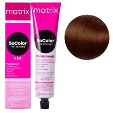 6BC темний блондин коричнево-мідний Крем-фарба для волосся, 90 мл SoColor Pre-Bonded MATRIX (оновлений дизайн)