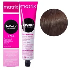 6MA темний блондин мокка попелястий Крем-фарба для волосся, 90 мл SoColor Pre-Bonded MATRIX (оновлений дизайн)