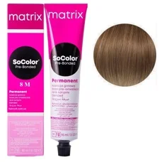 8M світлий блондин мокка Крем-фарба для волосся, 90 мл SoColor Pre-Bonded MATRIX (оновлений дизайн)