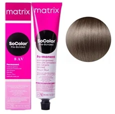 8AV світлий блондин попелясто-фіолетовий Крем-фарба для волосся, 90 мл SoColor Pre-Bonded MATRIX (оновлений дизайн)