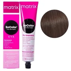 6VA темний блондин фіолетовий попелястий Крем-фарба для волосся, 90 мл SoColor Pre-Bonded MATRIX (оновлений дизайн)