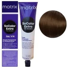 506NW  Темний блондин натуральний теплий Крем-фарба для волосся, 90 мл SoColor EXTRA Pre-Bonded  MATRIX (оновлений дизайн)