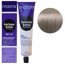 509AV дуже світлий блондин попелясто-фіолетовий Крем-фарба для волосся, 90 мл SoColor EXTRA Pre-Bonded  MATRIX (оновлений дизайн)
