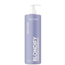 Шампунь хелатуючий для глибокого очищення волосся, 400 мл Chelating Shampoo BLONDIFY ESTERN jNOWA Professional