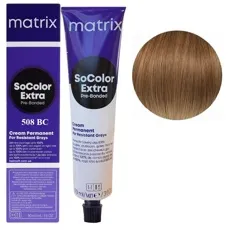 508BC світлий блондин коричнево-мідний  Крем-фарба для волосся, 90 мл SoColor EXTRA Pre-Bonded  MATRIX (оновлений дизайн)