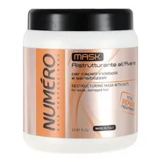Крем-маска, що відновлює волосся з витяжкою вівса, 1000 мл Restructuring Mask with Oats Avena Numero BRELIL Professional
