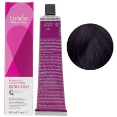 3/6 темний брюнет фіолетовий Стійка фарба для волосся, 60 мл Permanent Color Londa Professional