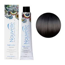 3 темно-коричневий Стійка крем-фарба для волосся, 100 мл Permanent Hair Color Nouvelle