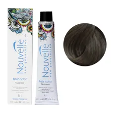 5 світло-коричневий Стійка крем-фарба для волосся, 100 мл Permanent Hair Color Nouvelle