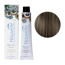 5/78 граніт Стійка крем-фарба для волосся, 100 мл Permanent Hair Color Nouvelle