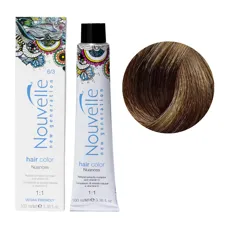 6/3 темно-золотистий русявий Стійка крем-фарба для волосся, 100 мл Permanent Hair Color Nouvelle