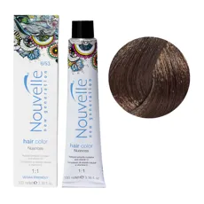 6/53 какао Стійка крем-фарба для волосся, 100 мл Permanent Hair Color Nouvelle