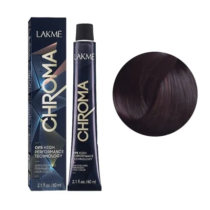 5/50 Крем-фарба для волосся перманентна без аміаку, 60мл Ammonia Free Permanent color CHROMA LAKME